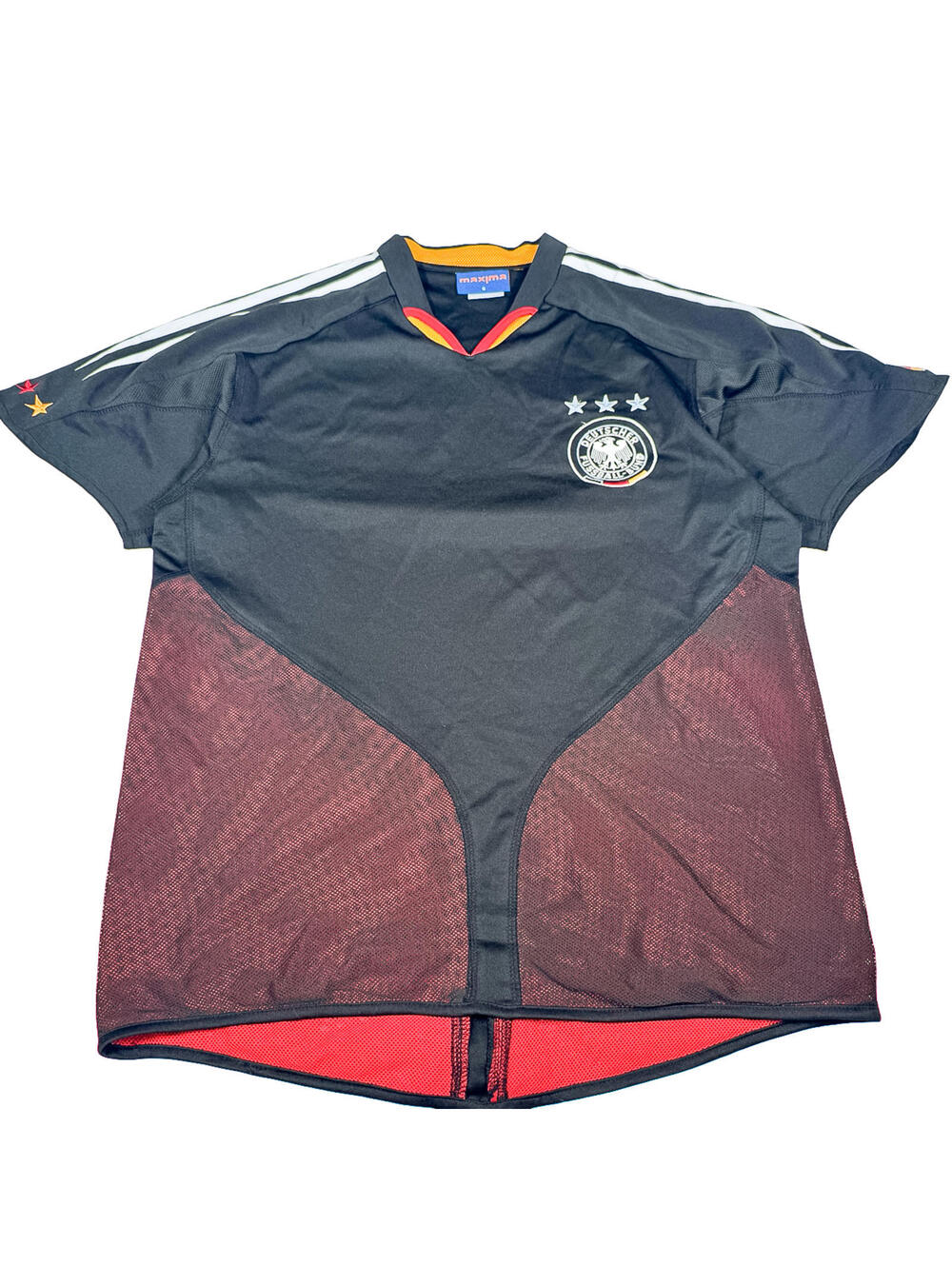 Maxima German Jersey Black/Red T-Shirt Size S